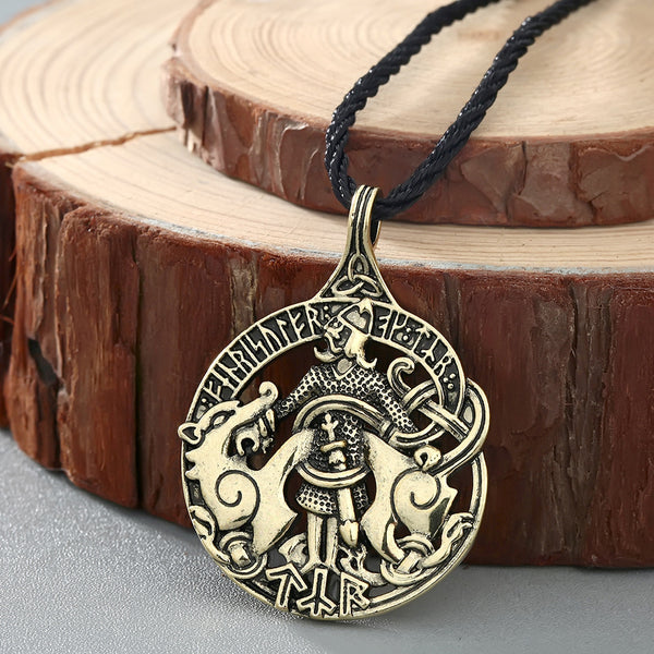 Fashion Personalized Ornament Warrior Soldier Pendant Slavic Necklace